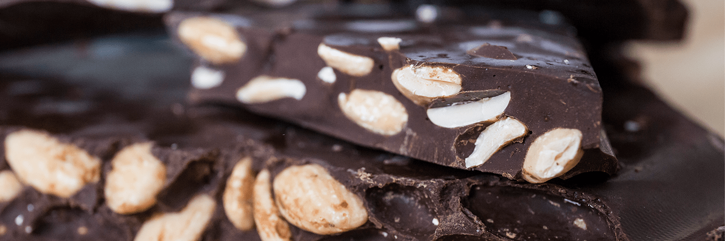 dark chocolate almond hero